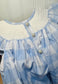 Blue Check Pumpkins Smocked Girls Bubble