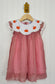 French Knot Pumpkins Swiss Dot Dress