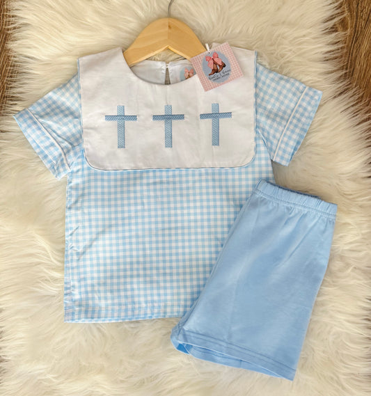 The Old Rugged Cross Boys Shorts Set