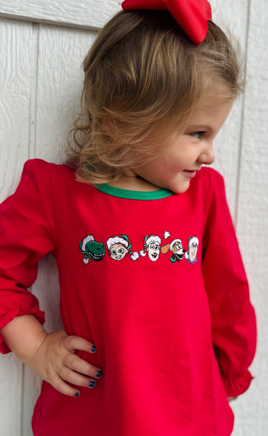 Christmas Roundup Girls Pants Set