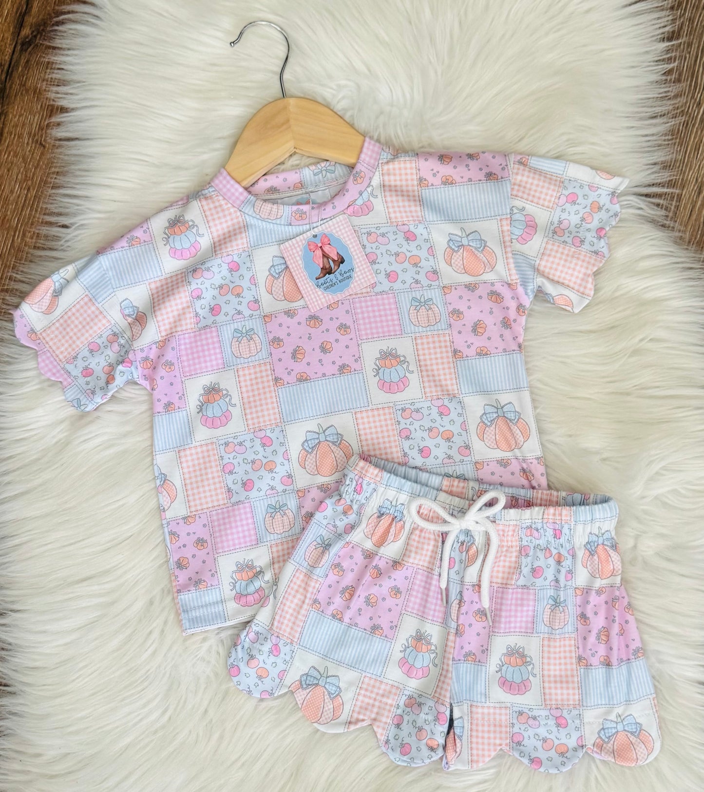 Pumpkin Patchwork Knit Play Set