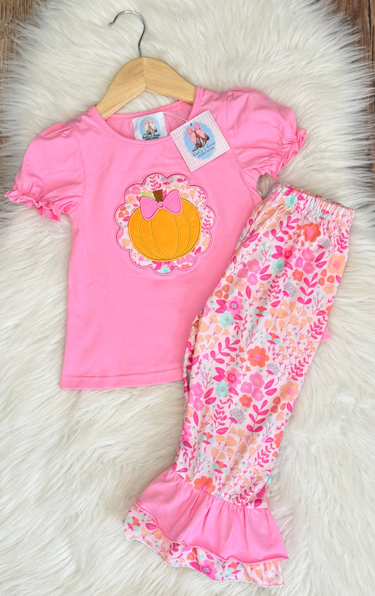 Autumn Floral Pants Set