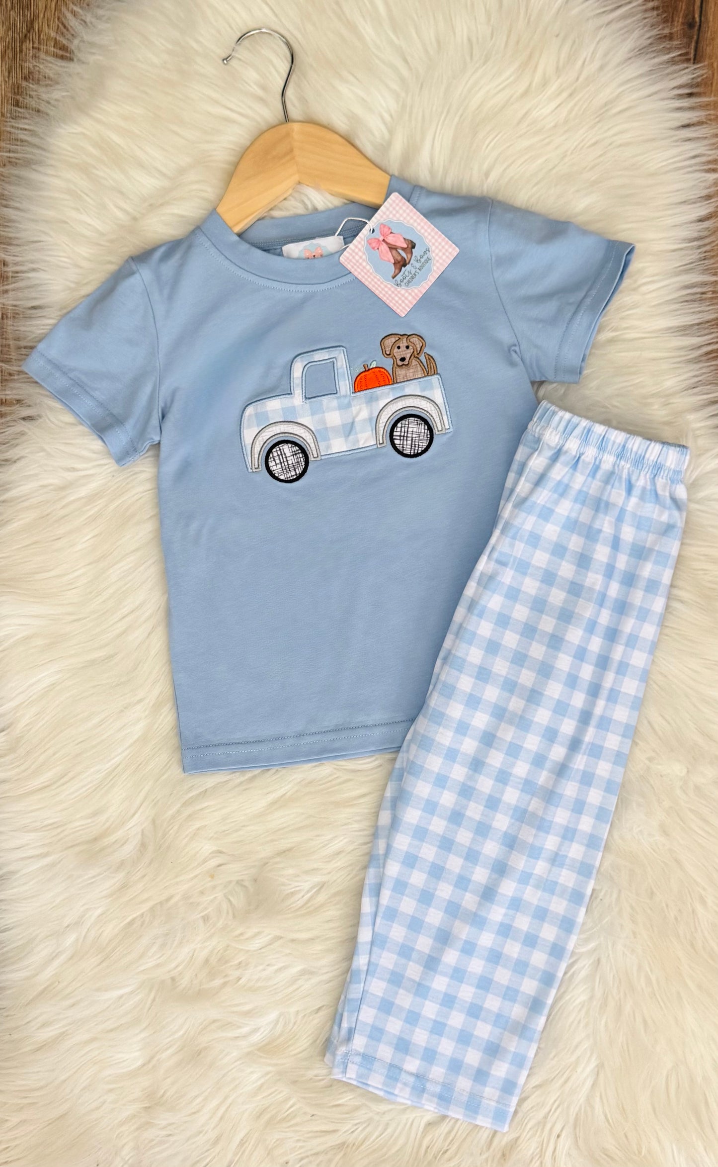 Paws + Pumpkins Boys Pants Set