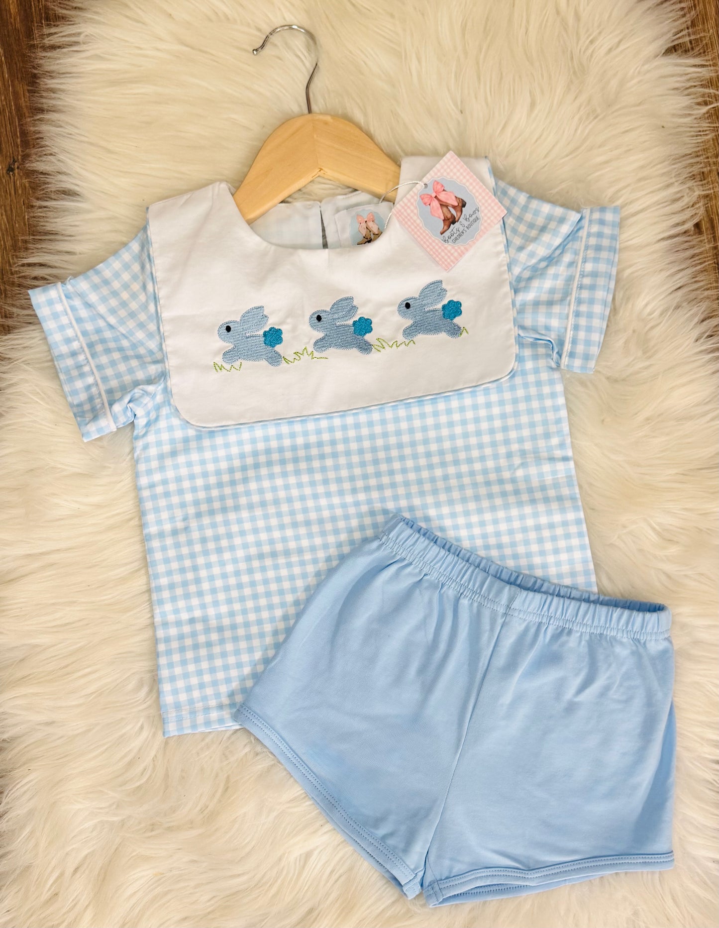 Hop Little Bunnies Boys Shorts Set