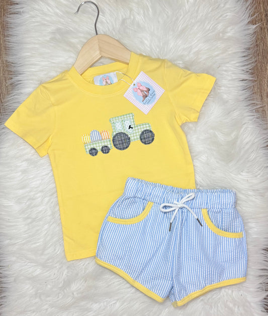 Tractor Full Of Treats Boys Shorts Set