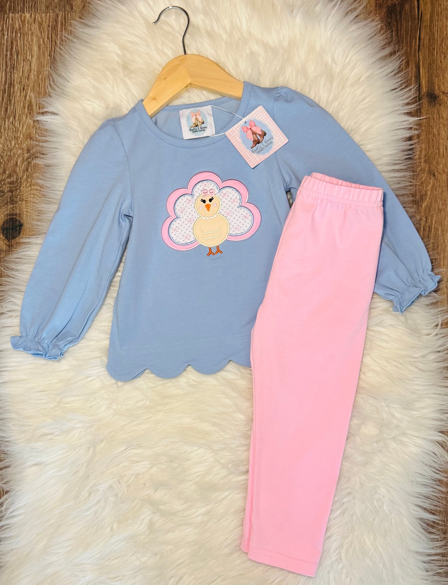 Tatum's Turkeys Girls Pants Set
