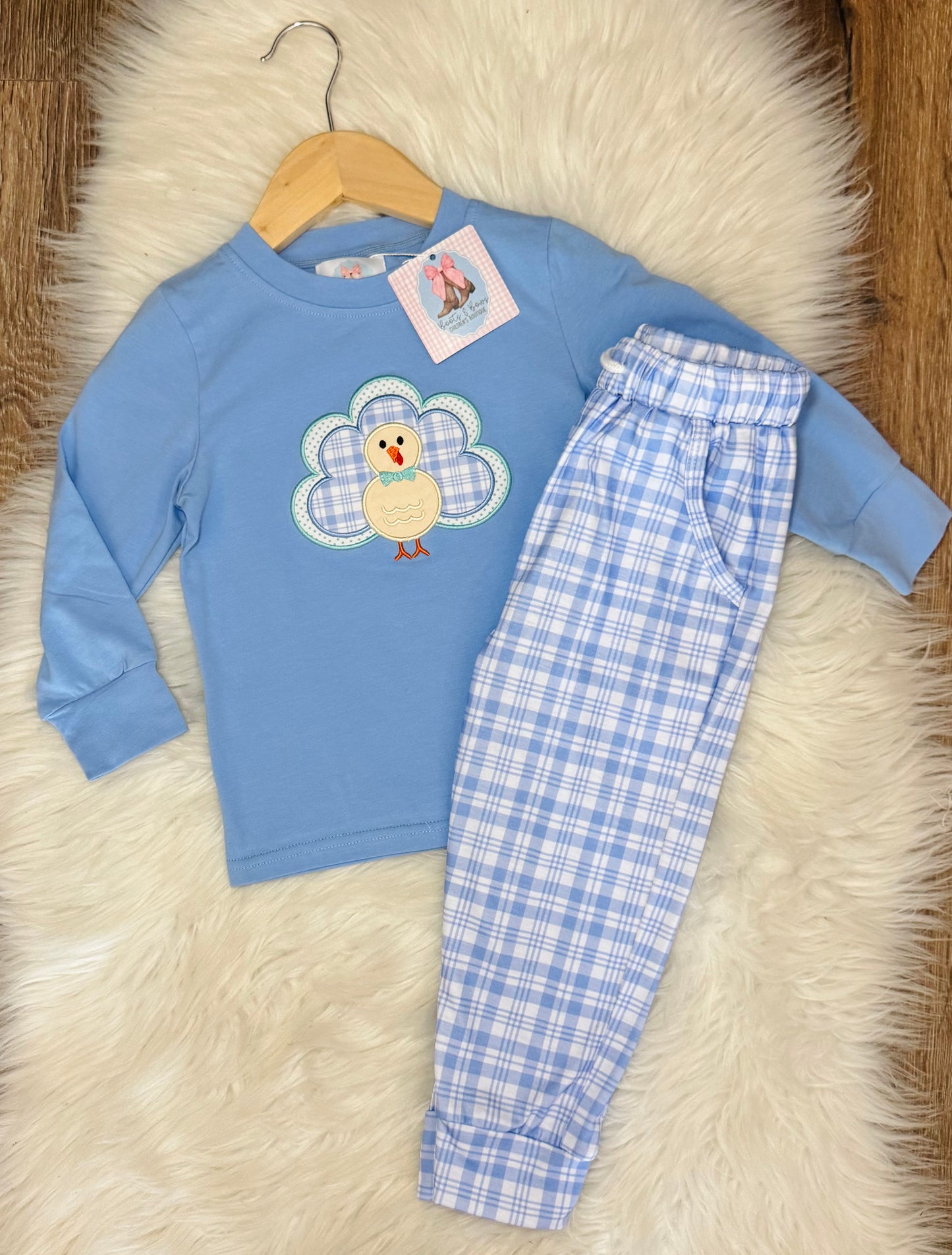 Tatum's Turkeys Boys Pants Set