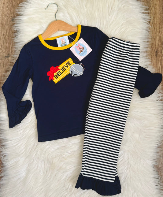 Christmas Express Girls Pajama Set