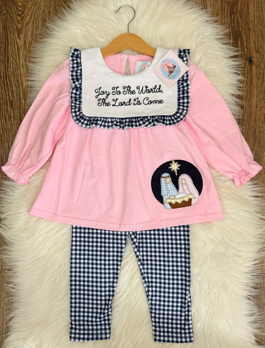 Joy To The World Girls Pants Set