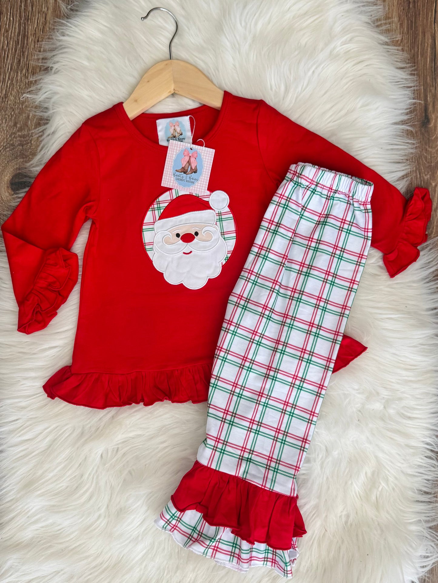 Holly Jolly Christmas Girls Pants Set
