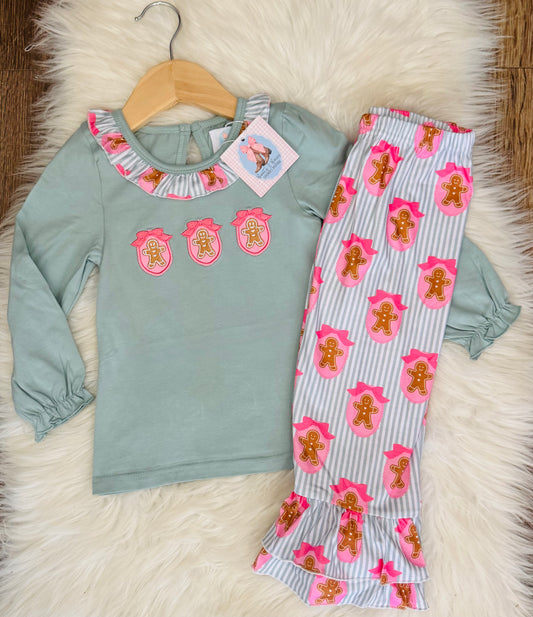 Gracie's Gingerbread Pants Set
