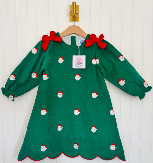 Sweet Saint Nick Girls Corduroy Dress