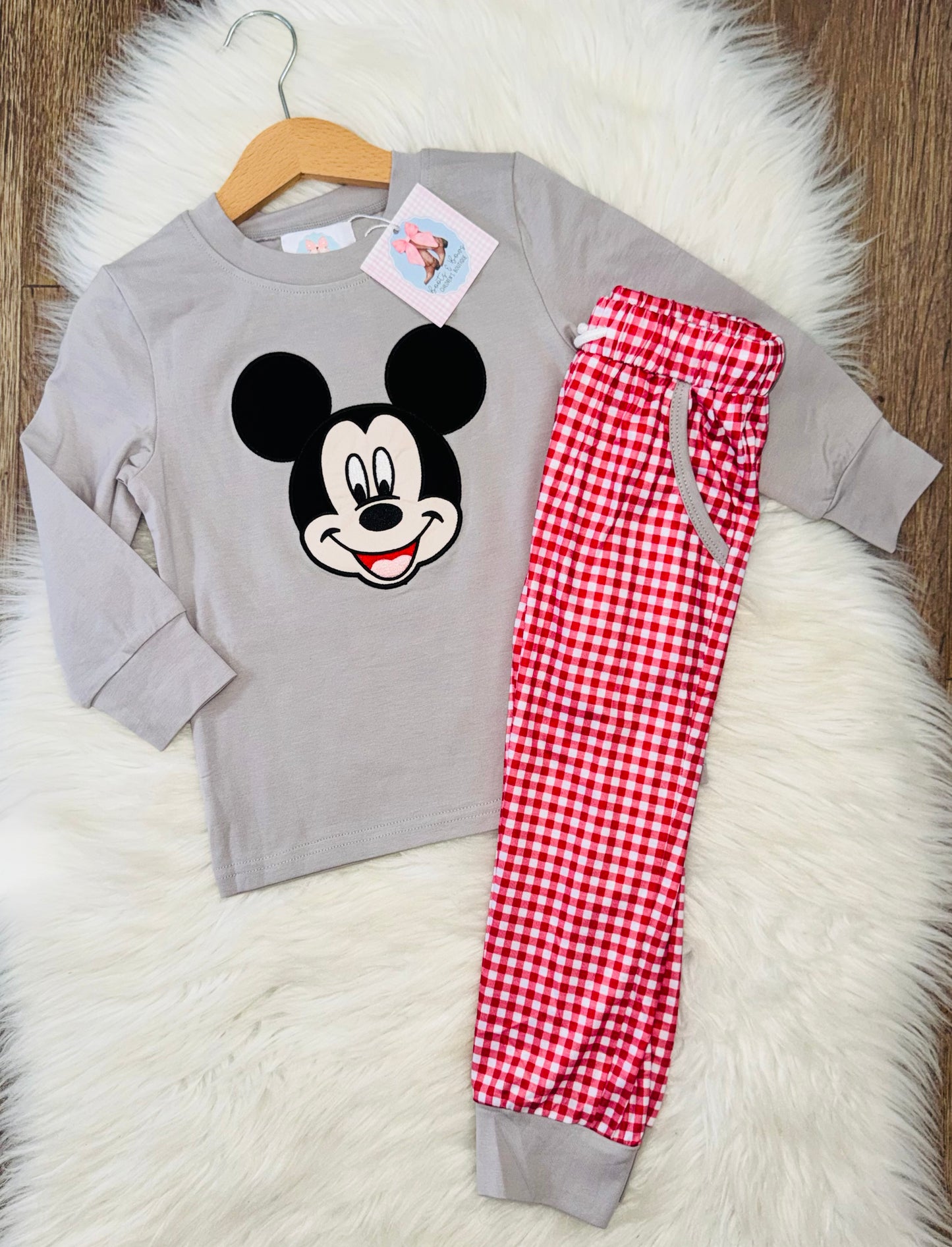 Clubhouse Crew Boys Mouse Pants Set
