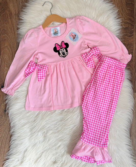 Clubhouse Crew Girls Mouse Pants Set