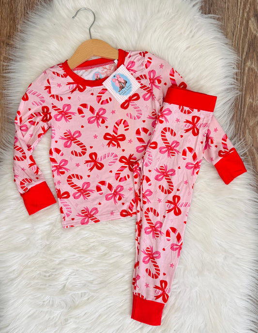 Candy Cane Christmas Bamboo Set