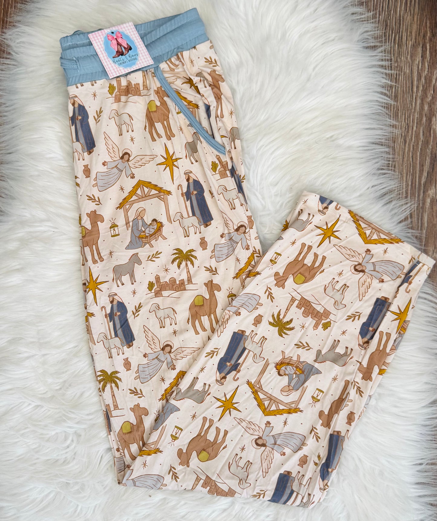A Night In Bethlehem Bamboo Adult Lounge Pants