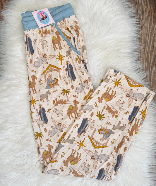 A Night In Bethlehem Bamboo Adult Lounge Pants