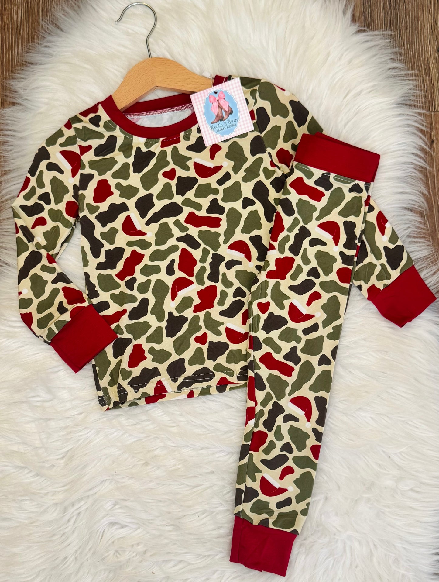 Christmas Camo Bamboo Set