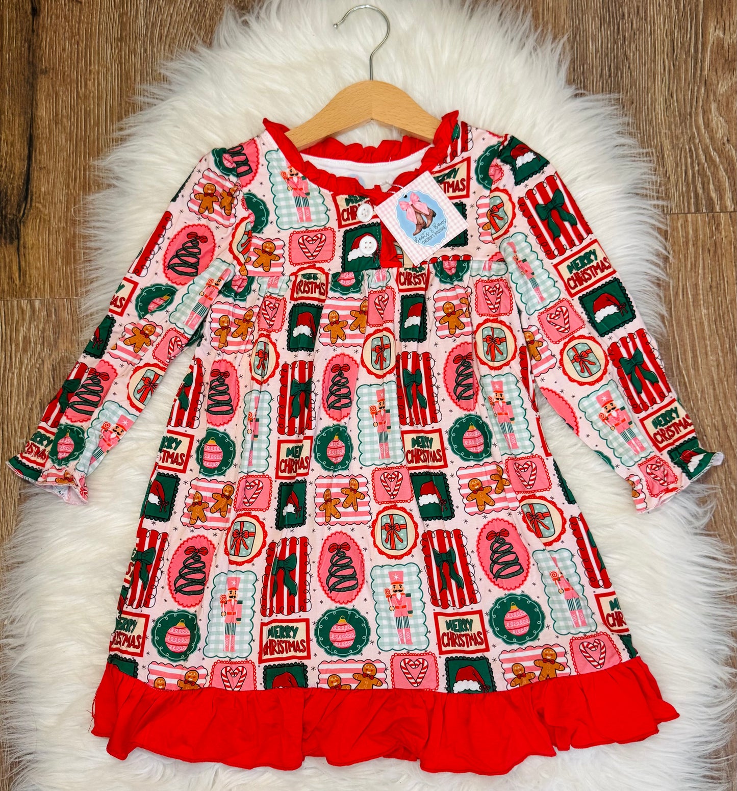 Holly Jolly Darling Bamboo Gown