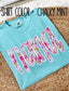PREORDER Floral Custom Name Shirts (Adult)