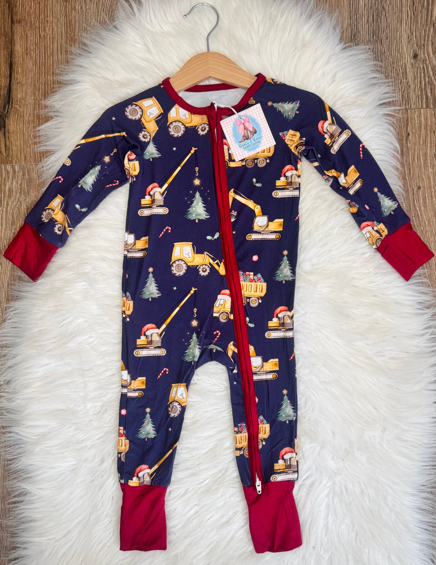 Construction Christmas Bamboo Zippy