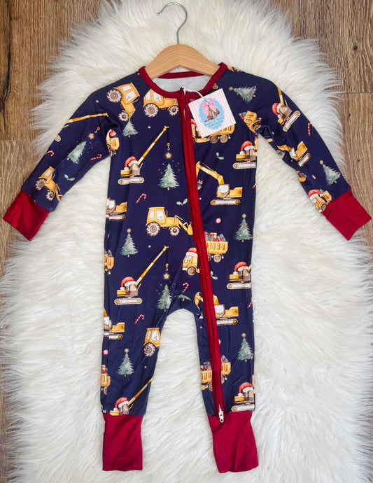 Construction Christmas Bamboo Zippy