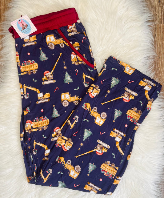 Construction Christmas Adult Lounge Pants
