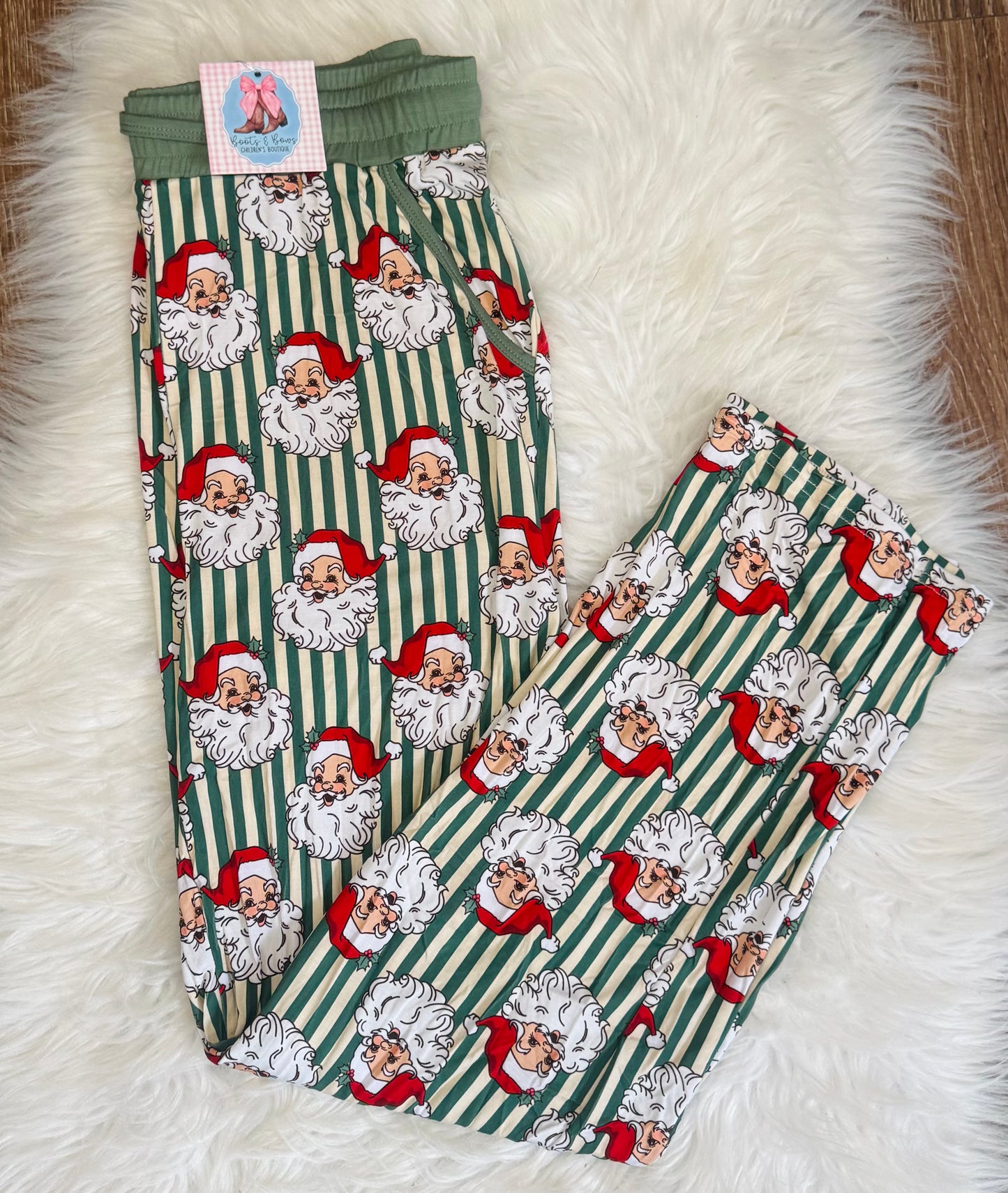 Jolly Old St. Nicholas Bamboo Adult Lounge Pants