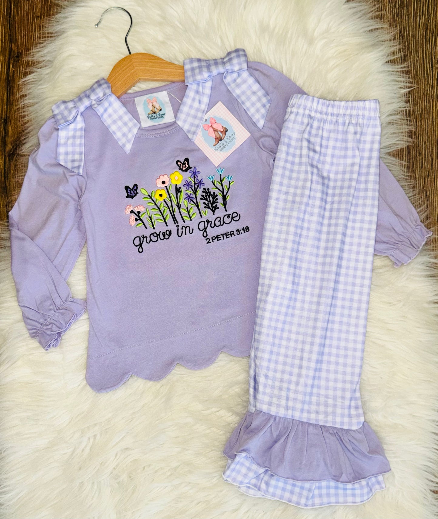 Grow In Grace Girls Pants Set