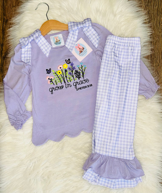 Grow In Grace Girls Pants Set