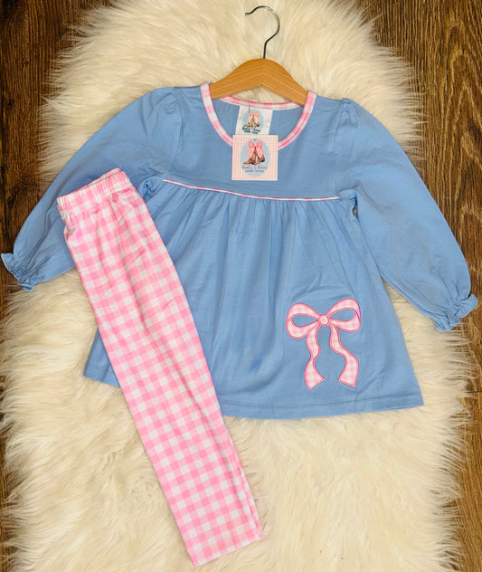 Bella's Bow Girls Pants Set