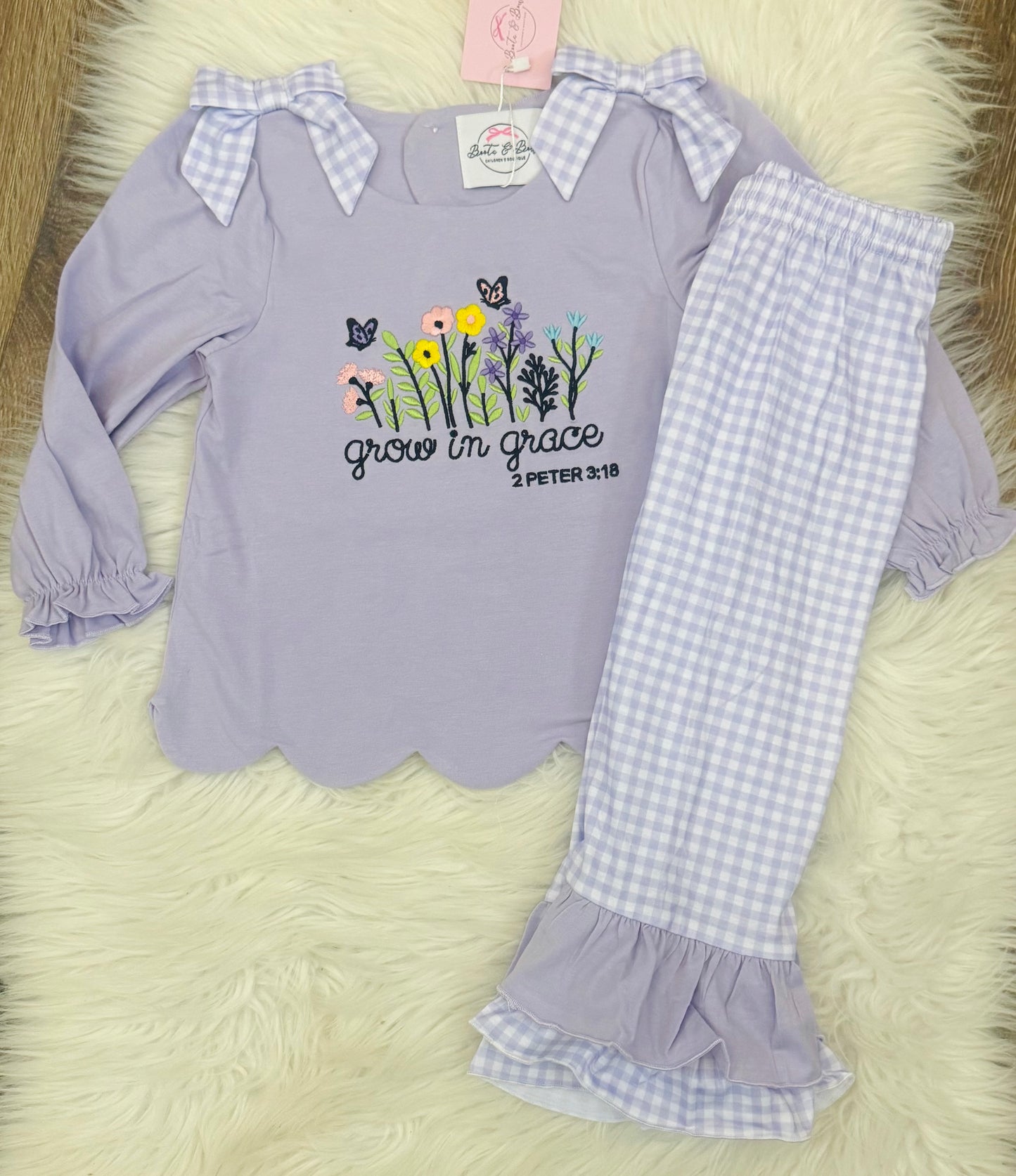 Grow In Grace Girls Pants Set