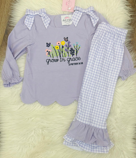 Grow In Grace Girls Pants Set