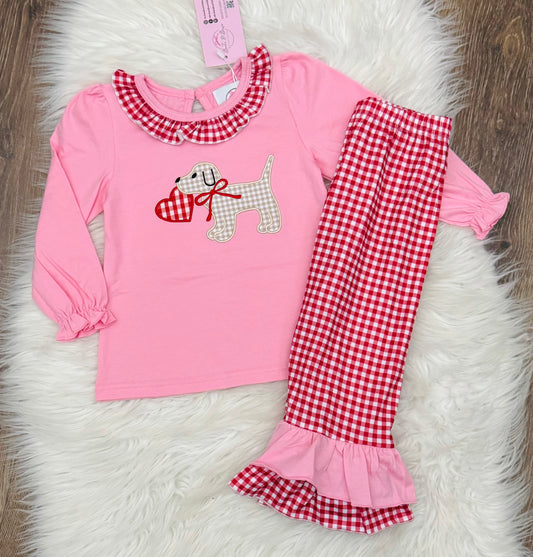 Puppy Love Girls Pants Set