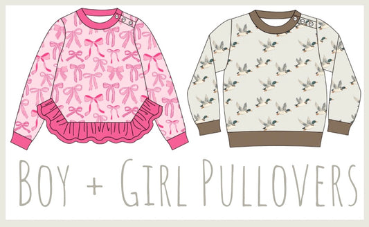 PREORDER 90 - Boy + Girl Pullovers