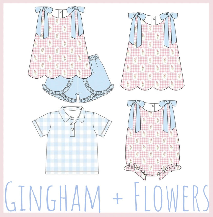 PREORDER 91 - Gingham + Flowers