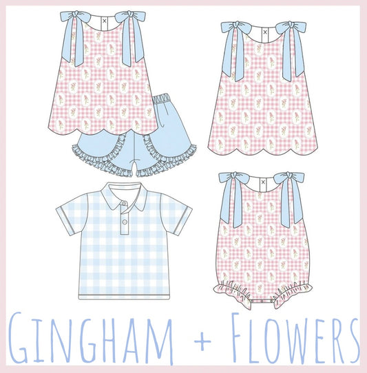 PREORDER 91 - Gingham + Flowers