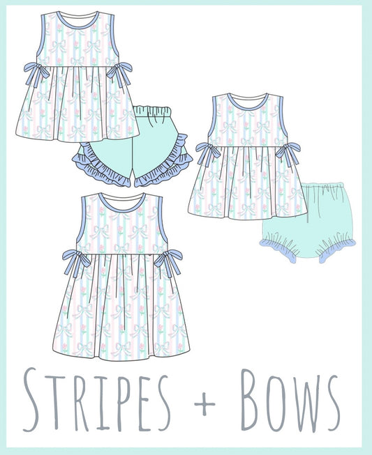 PREORDER 91 - Stripes + Bows