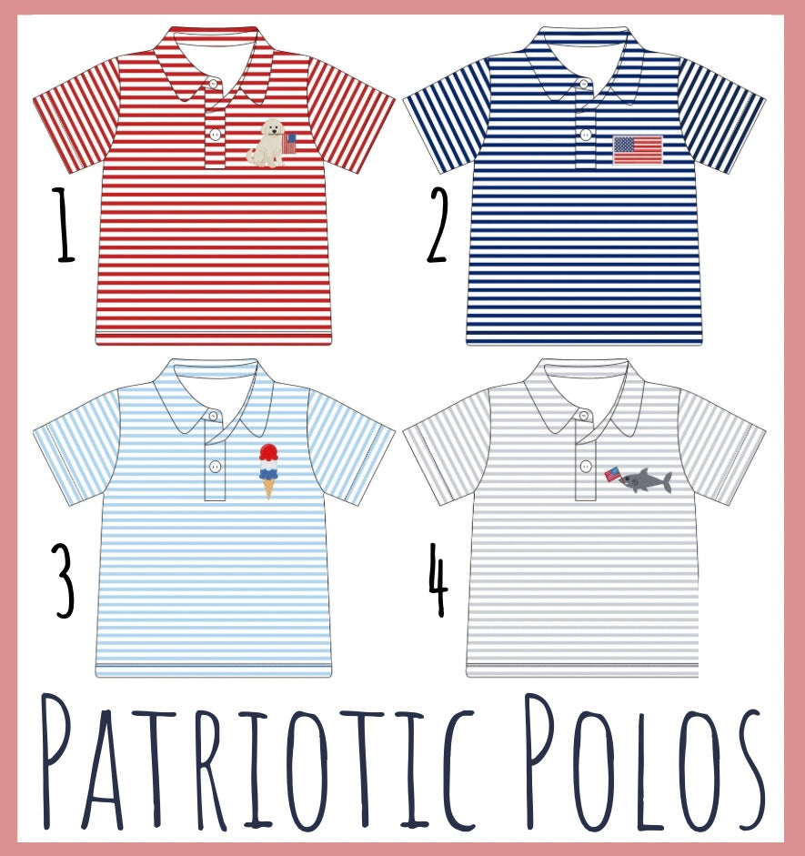 PREORDER 91 - Patriotic Polos