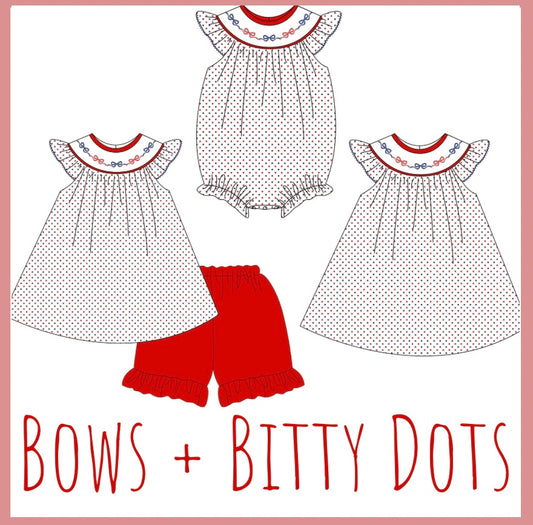 PREORDER 91 - Bows + Bitty Dots