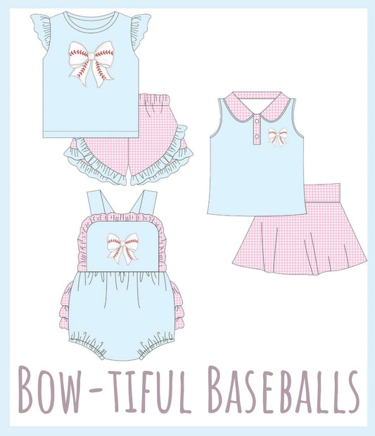 PREORDER 69 - Bow-tiful Baseballs