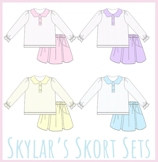 PREORDER 67 - Skylar's Skort Sets