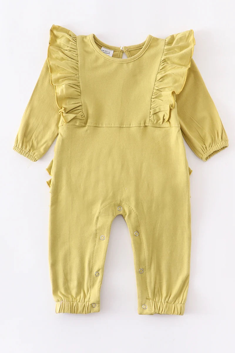 Goose N Boots-Girl's Ruffled Romper